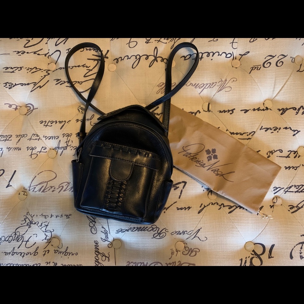 Patricia Nash Mini Black Backpack/Crossbody